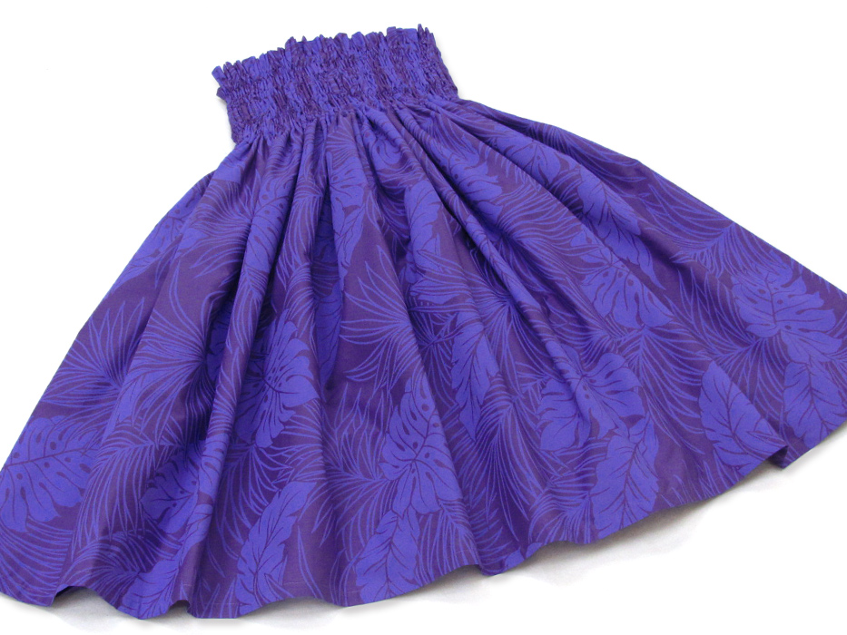 紫のパウスカート・トロピカルリーフ no.6657